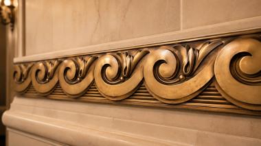 Frieze Wave and flower-3 3d model
