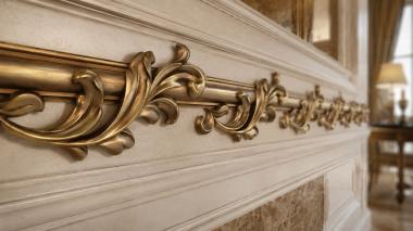Frieze Leaves on a trellis 3d model