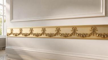Frieze Baldric of flowers 3d model