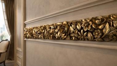 Frieze Roses and forget-me-nots 3d model