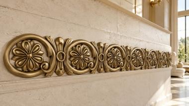 Frieze Geraniums 3d model
