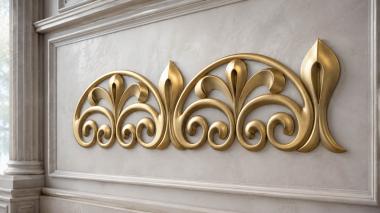 Frieze Carved semicircle 3d model