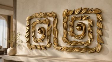 Frieze Maze of leaves 3d model