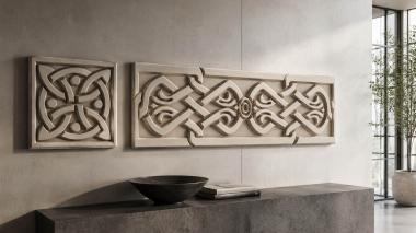 Frieze Norwegian patterns 3d model