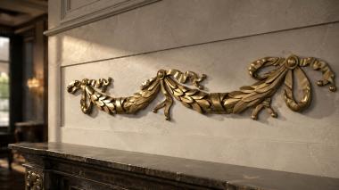 Frieze Laurel garlands 3d model