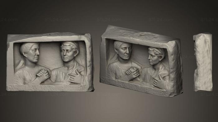 High reliefs and bas-reliefs, historical and religious (FREEDMEN PORTRAITS, GRLFH_0273) 3D models for cnc