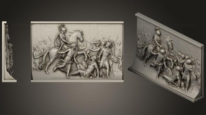 High reliefs and bas-reliefs, historical and religious (Heliodors Driven Out Of The Temple, GRLFH_0489) 3D models for cnc
