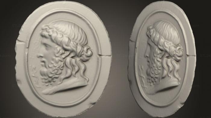 High reliefs and bas-reliefs, historical and religious (Wycisk gemmy, GRLFH_0528) 3D models for cnc