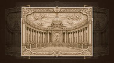 Orthodox icons and panels Kazan Cathedral in St. Petersburg - colonnade 3d model
