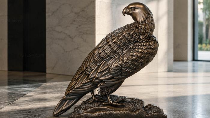 3d stl модель орел