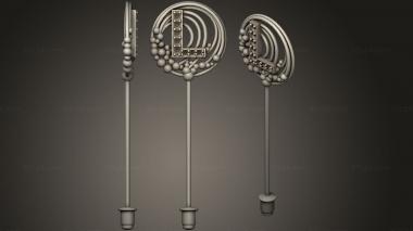 Jewelry Brooch With Letter L 3d model