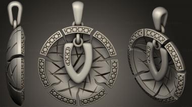 Jewelry Jewelry Pendant With Letter V 2 3d model