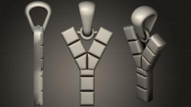 Jewelry Jewelry Pendant With Letter Y 3 3d model