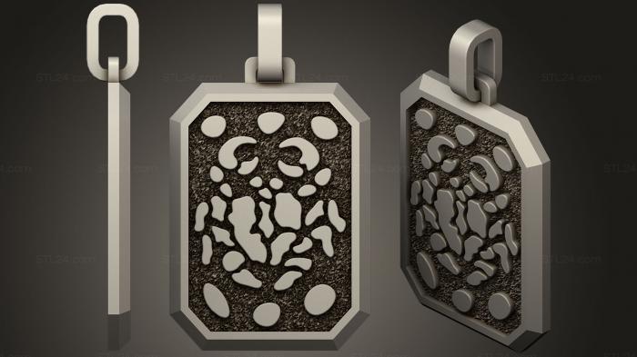 Jewelry (Mens Cancer Zodiac Pendant, JVLR_0850) 3D models for cnc