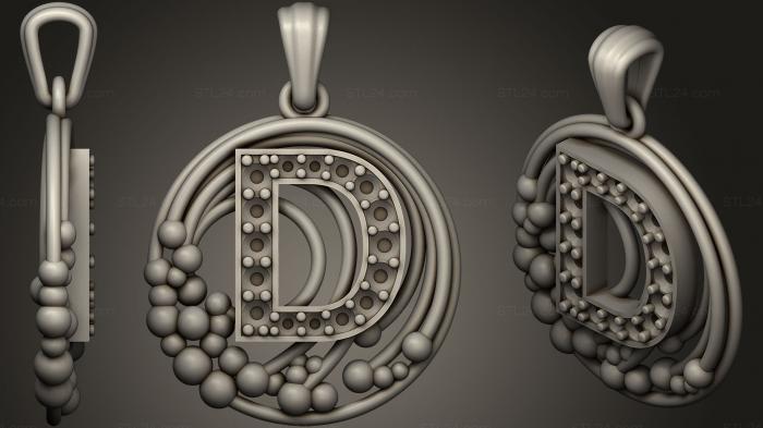 Подвеска с буквой D5