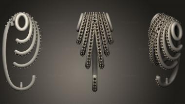 Jewelry Pendant With Pearl27 3d model