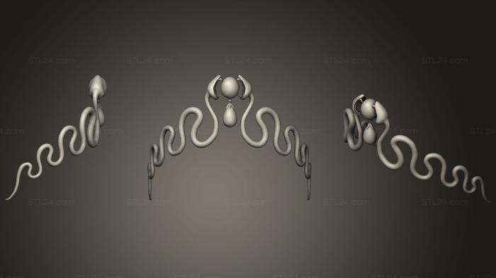 Jewelry (Tiara  SERPENT CHAUMET, JVLR_1227) 3D models for cnc