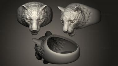 Jewelry rings Leoparg Rring 21mm 3d model
