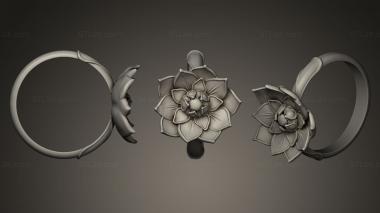 Jewelry rings Thoughts about springflower 3d model