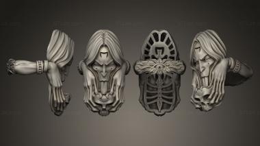 Jewelry rings Vampire Witch ring 3d model