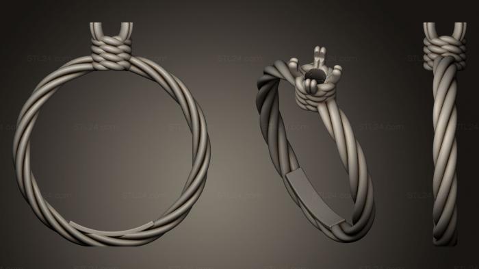 Jewelry rings (Engagement ring 001, JVLRP_0068) 3D models for cnc
