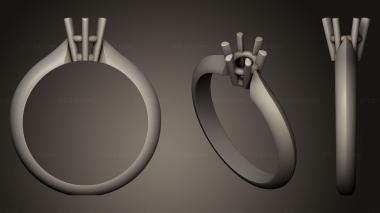 Jewelry rings Engagement Ring 005 3d model