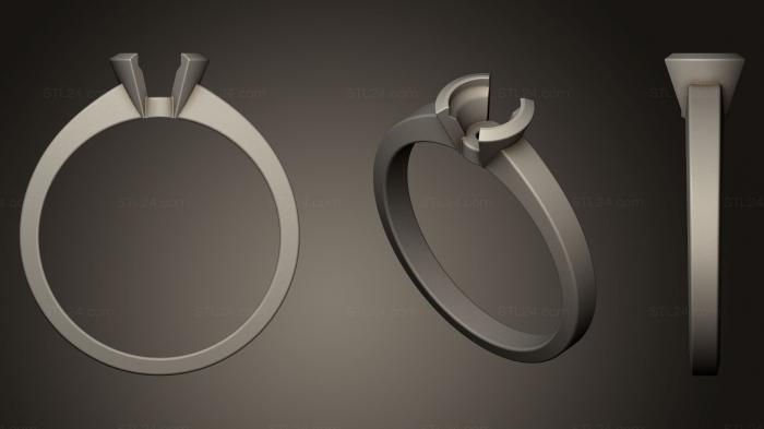 Jewelry rings (Engagement Ring 006, JVLRP_0073) 3D models for cnc