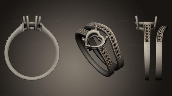Jewelry rings (Engagement Ring 008, JVLRP_0075) 3D models for cnc