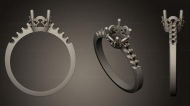 Jewelry rings Engagement Ring 009 3d model