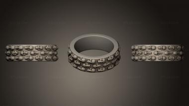 Jewelry rings Jewelry Skulls Ring 3d model