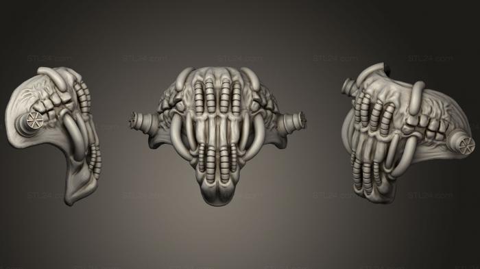 Jewelry rings (Bane Meets Immortan Joe Crossover Mask, JVLRP_0293) 3D models for cnc
