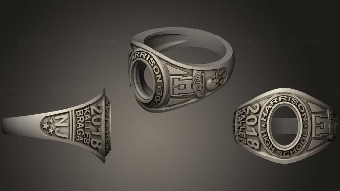 Jewelry rings (Harrison High School, JVLRP_0379) 3D models for cnc