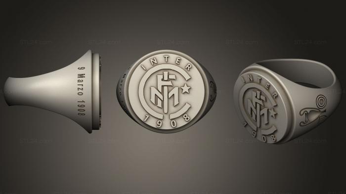 Jewelry rings (Inter Milan 2010 edition, JVLRP_0391) 3D models for cnc
