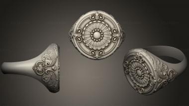Jewelry rings Ornament Signet Ring 3d model
