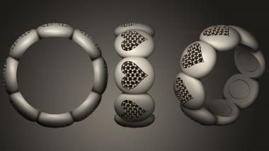 Jewelry rings Ring with Playing Cards 7 3d model