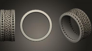 Jewelry rings Unique Celtic Wedding Ring Free 3d model
