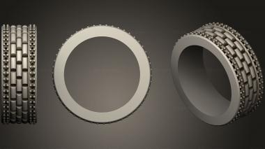 Jewelry rings Wedding Ring With Diamonds2 3d model