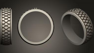 Jewelry rings Wedding Ring With Enamel 3d model
