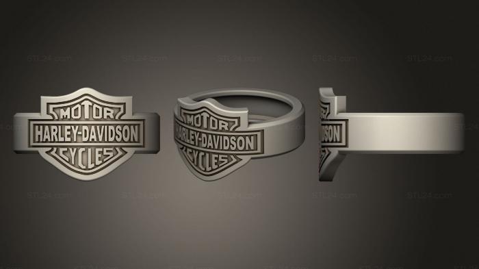 Jewelry rings (Harley Davidson Ring, JVLRP_0976) 3D models for cnc