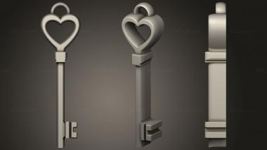 Jewelry rings llave Llavero 3d model