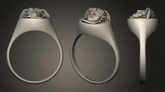Jewelry rings (Medusa Louis Abel, JVLRP_0983) 3D models for cnc