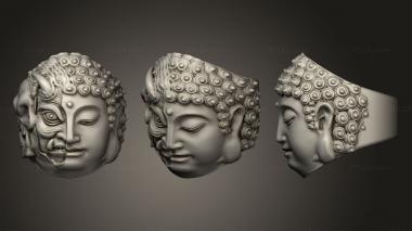 Jewelry rings Ring Buddhism and devil 3d model