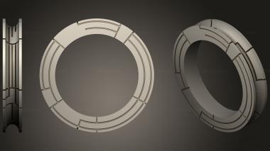 Jewelry rings Ring of Control 3d model