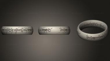 Jewelry rings Ring with Font 3d model