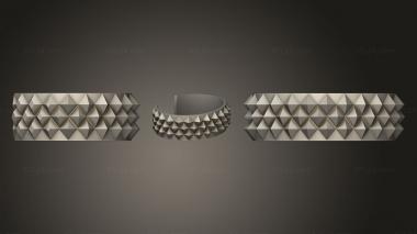 Jewelry rings Rock Bracelet 3d model