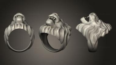 Jewelry rings The Ring of the Lion 3d model
