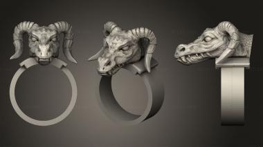 Jewelry rings Anillo dragon 3d model