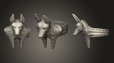 Jewelry rings Anubis Ring 3d model