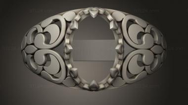 Jewelry rings Cabochon Ring 3d model