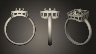Jewelry rings ring with emerald 3d model